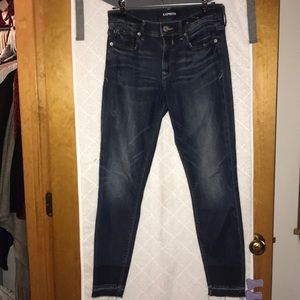 Express skinny/straight leg jeans